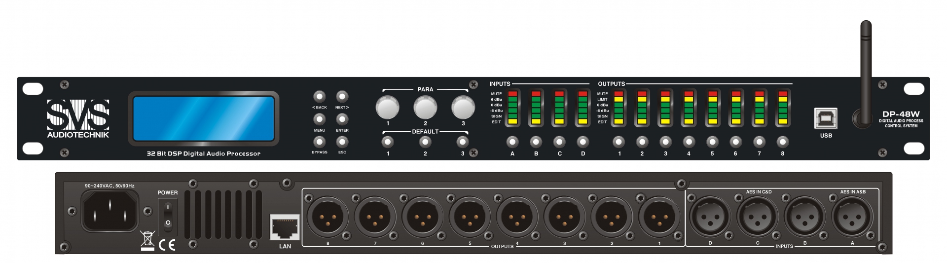 SVS Audiotechnik DP-48W Цифровой процессор: 4 входа 8 выходов в Кызыле