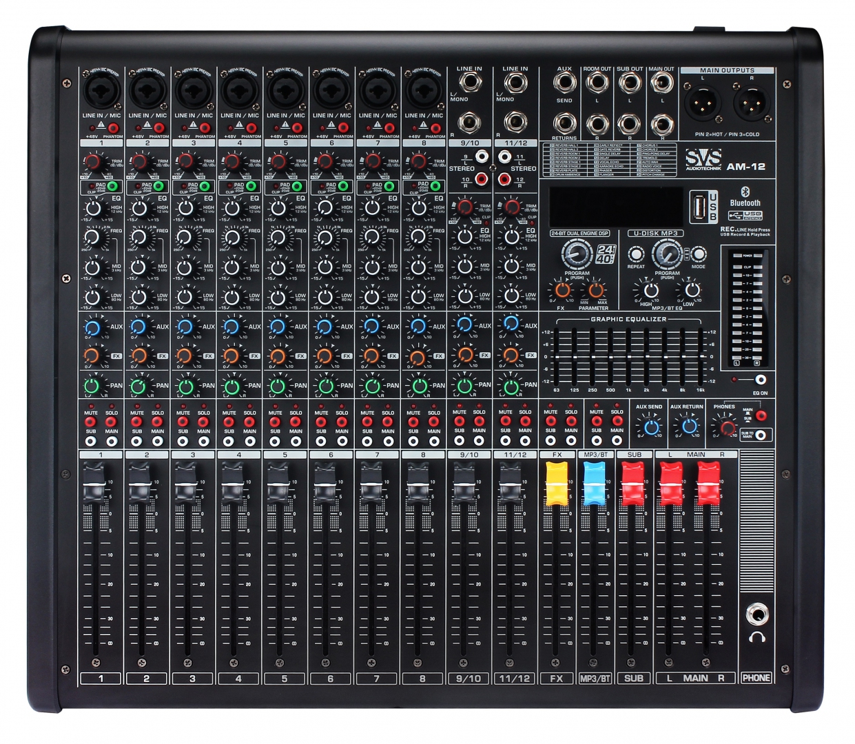 SVS Audiotechnik mixers AM-12 Микшерный пульт аналоговый, 12-канальный в Кызыле