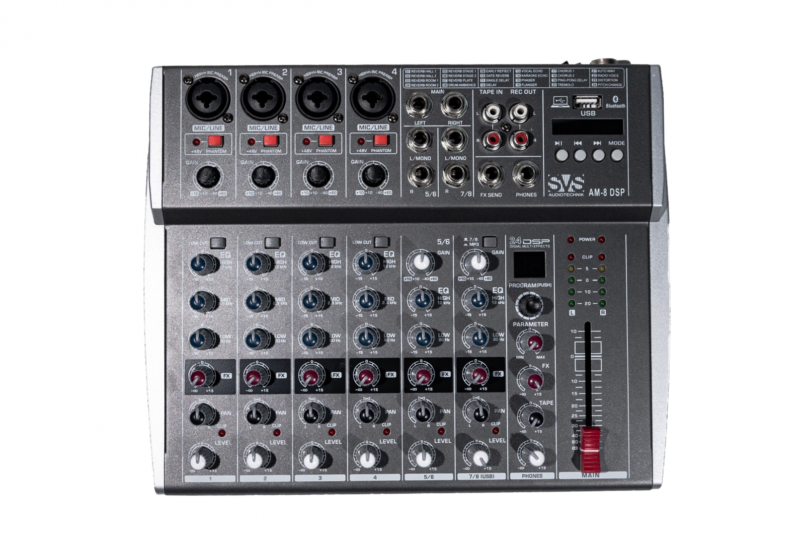 SVS Audiotechnik mixers AM-8 DSP Микшерный пульт аналоговый, 8-канальный в Кызыле