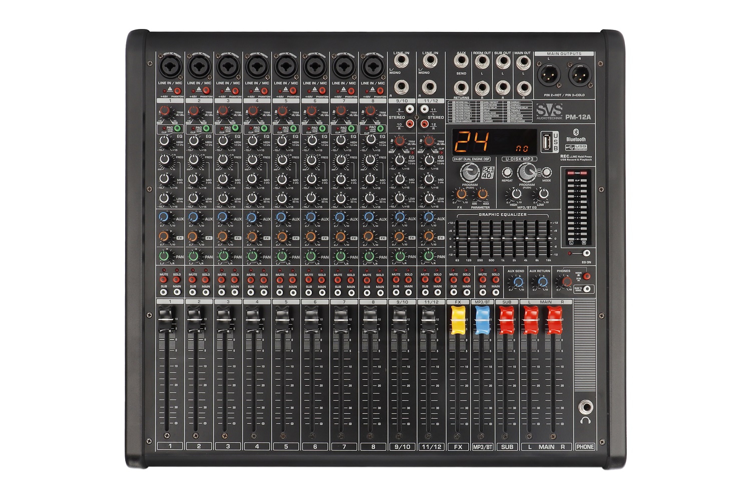 SVS Audiotechnik mixers PM-12A Активный аналоговый микшерный пульт, 12-канальный в Кызыле